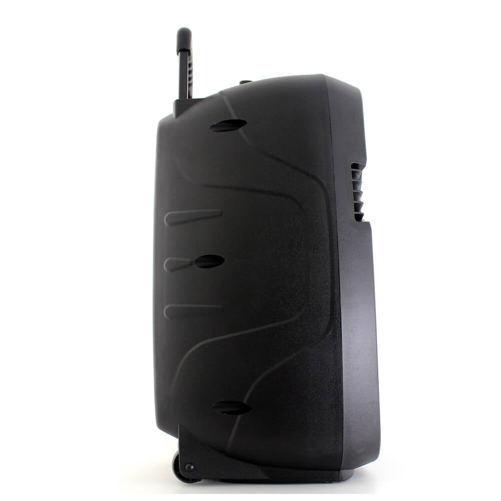 ลำโพงบลูทูธ 15 นิ้ว แถมไมค์ไร้สาย McRock รุ่น DHT-730DF(A15) พร้อมแบตเตอรี่และล้อลาก